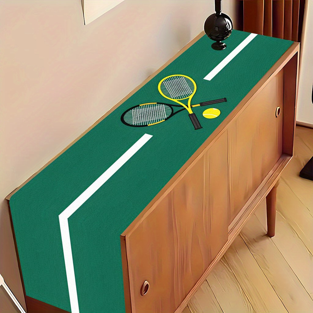 Table Tennis News Today - Kolorowy obrus z motywem rakiet tenisowych