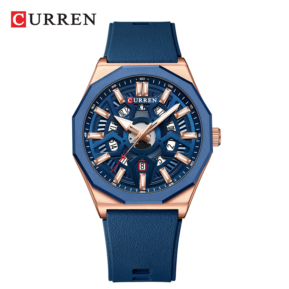 Edge Tape Roll - CURREN 8437 Unisex Minimalistyczny Zegarek Kwarcowy