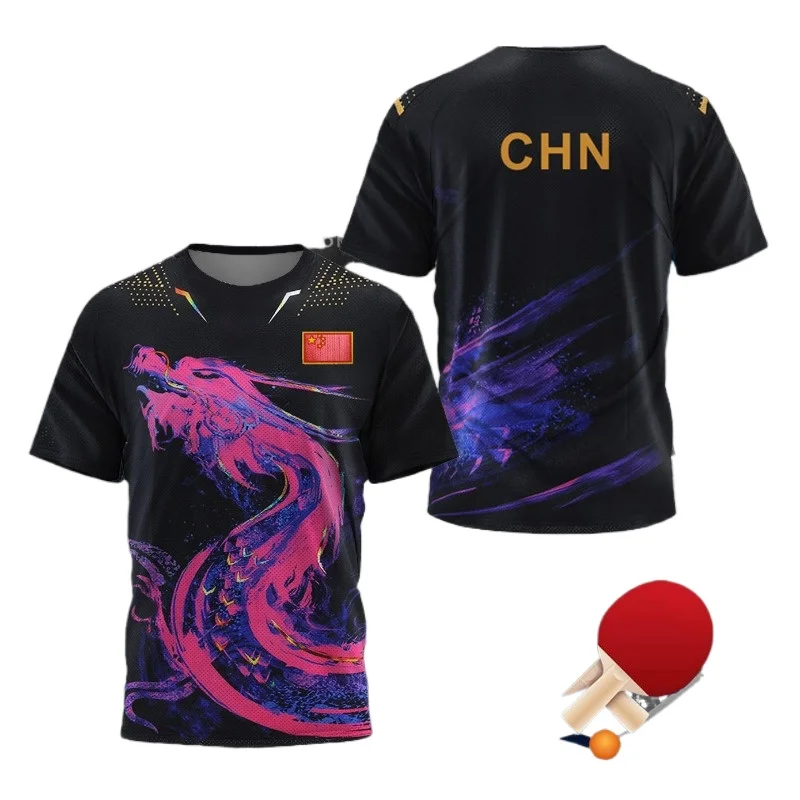 Table Tennis Xu Xin - Męska koszulka graficzna z motywem chińskiego