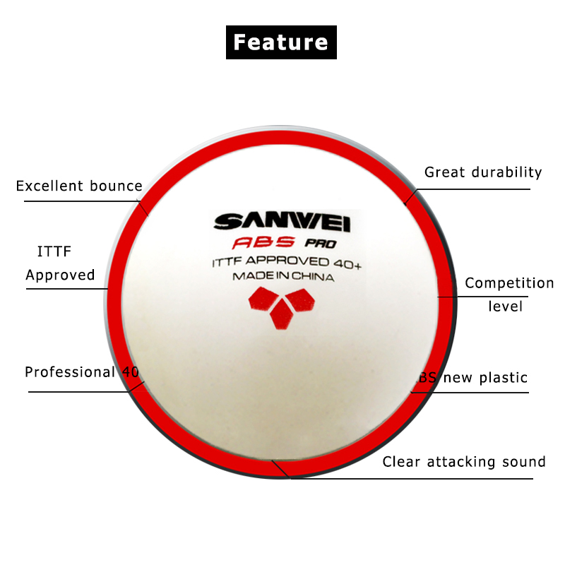 SANWEI ABS PRO 3-Star 40+ Piłk – Table Tennis Tournament recenzja i cena